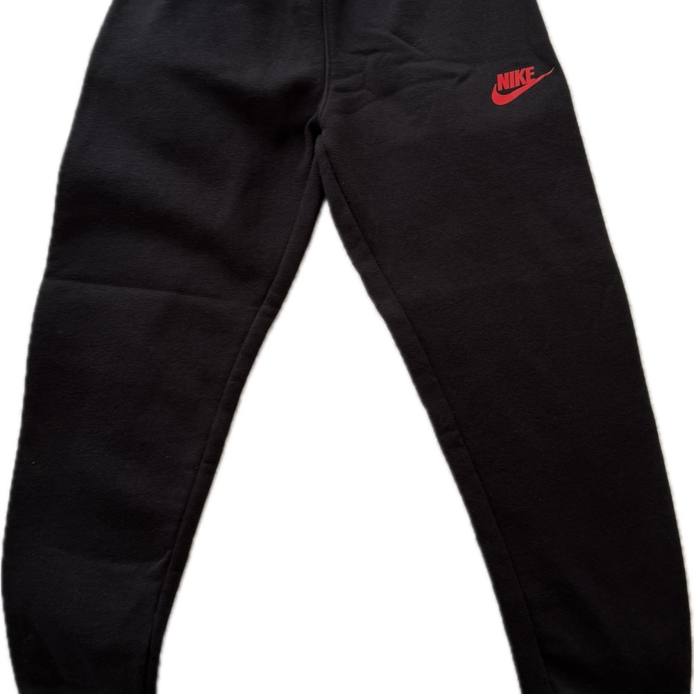 Nike Kids Black and Red Sweatpants